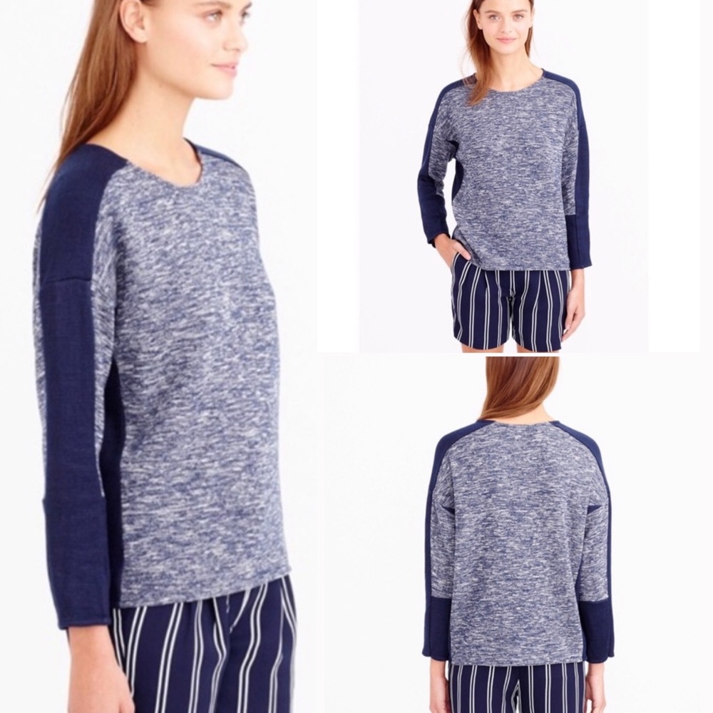 J Crew Jasp Wool-Blend Color Block Sweater - image 7